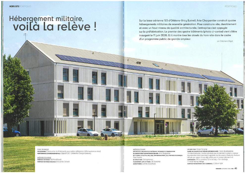 MAGAZINE HORS- hebergement militaire